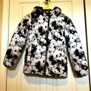 Girls reversible puffer jacket